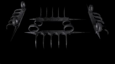 3d indian weapon bagh nakh model