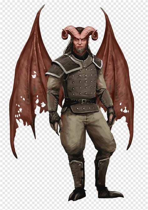 Tiefling Dungeons & Dragons Demon Human skin color Race, bat wings, human, color png | PNGEgg