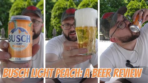 Busch Light Peach | Does It Drink | An Honest Beer Review - YouTube