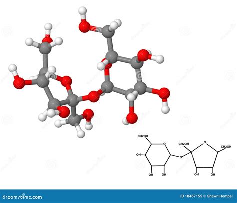 Sucrose Molecule With Chemical Formula Stock Image | CartoonDealer.com ...