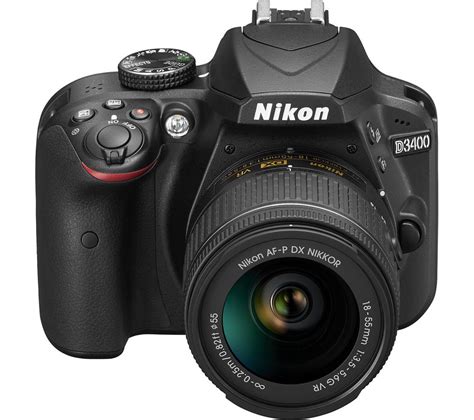 Buy NIKON D3400 DSLR Camera with 18-55 mm f/3.5-5.6 VR Lens - Black | Free Delivery | Currys