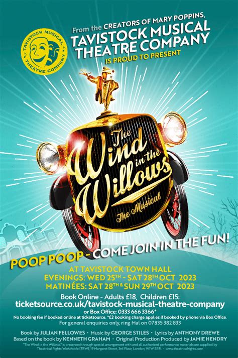 The Wind in The Willows - The new Musical at Tavistock Town Hall event ...