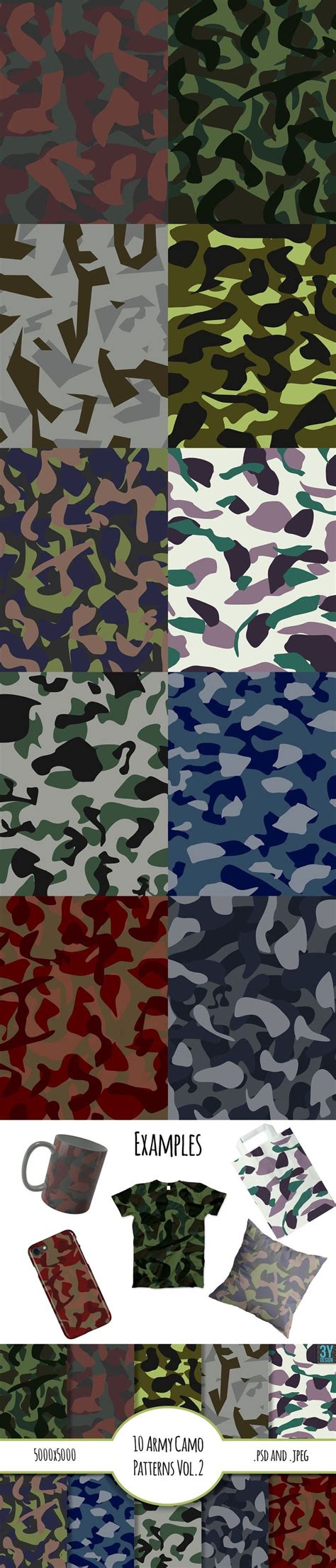 10 Army Camo Patterns Vol.2 | Camo patterns, Army camo, Pattern