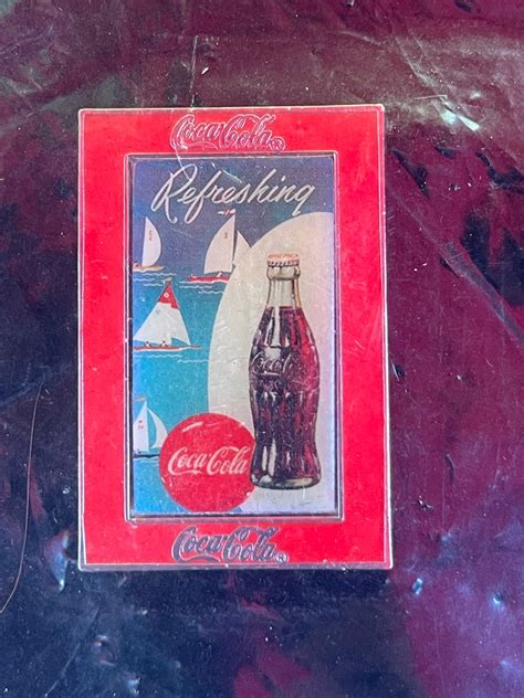 Coca-cola Lapel Pins Set of 4. Enameled Metal Pins From 1998 - Etsy