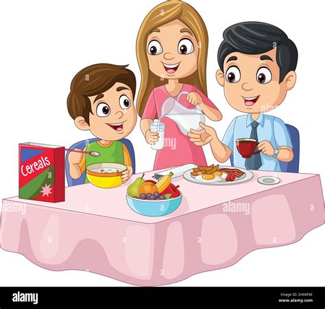 Family Eating Clipart