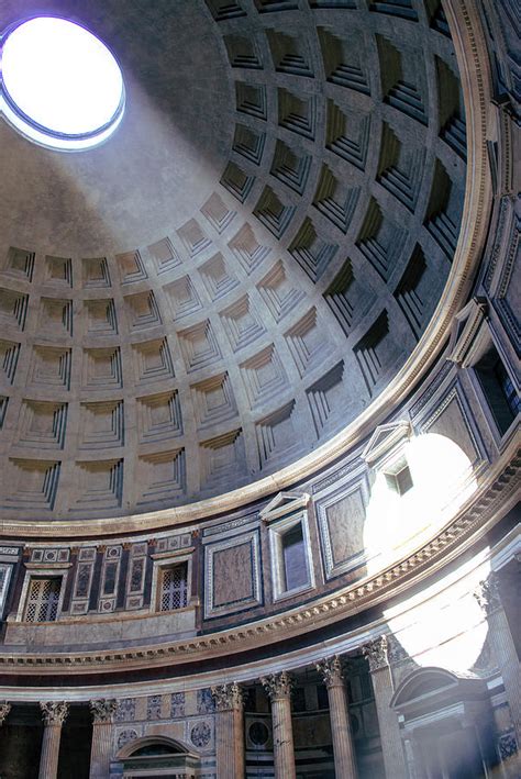 Sun ray through the Oculus at the Pantheon Photograph by Andrew ...