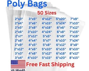 Open Flat Poly Bag - Etsy