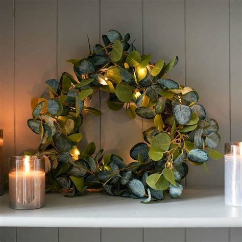 37cm Outdoor Eucalyptus Christmas Wreath