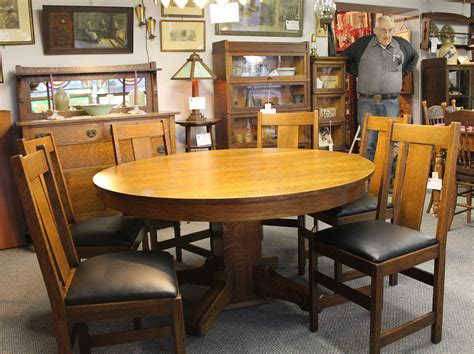 Bargain John's Antiques | Antique Mission Oak Dining Set - Buffet ...