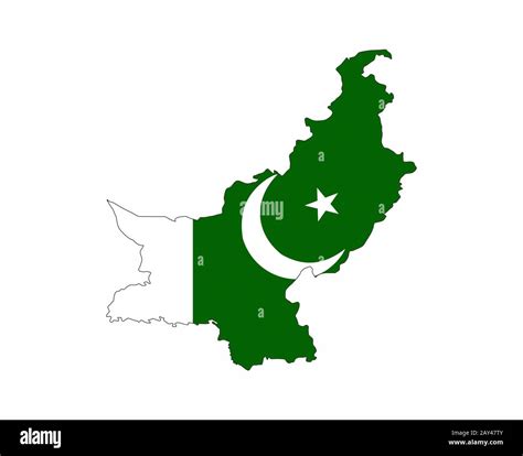 pakistan flag map Stock Photo - Alamy