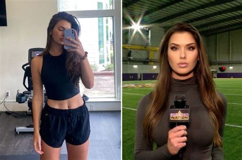 Aileen Hnatiuk shows off stunning gym gains in tiny shorts as fans say NFL reporter scores '10s ...