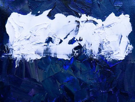 Blue and White Abstract Painting · Free Stock Photo