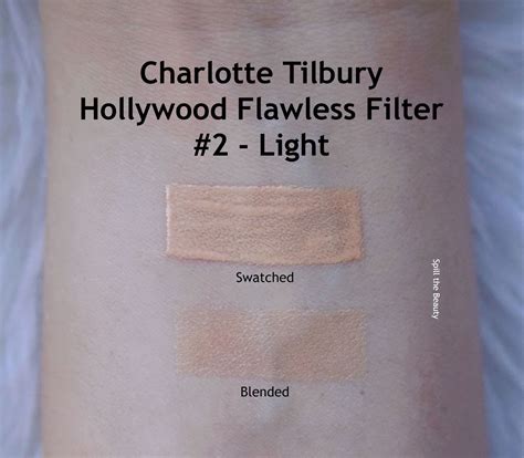 Hollywood Flawless Filter Swatches