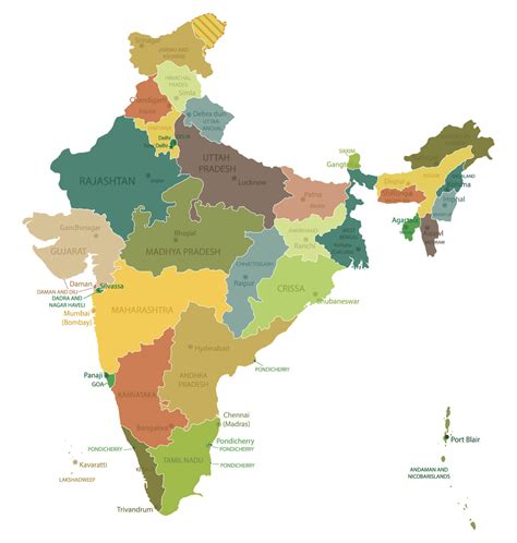 India Map - Guide of the World
