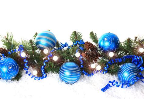 Blue Christmas border stock image. Image of background - 11393825