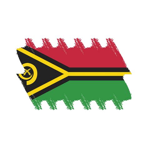 Vanuatu Flag With Watercolor Painted Brush 4238295 Vector Art at Vecteezy