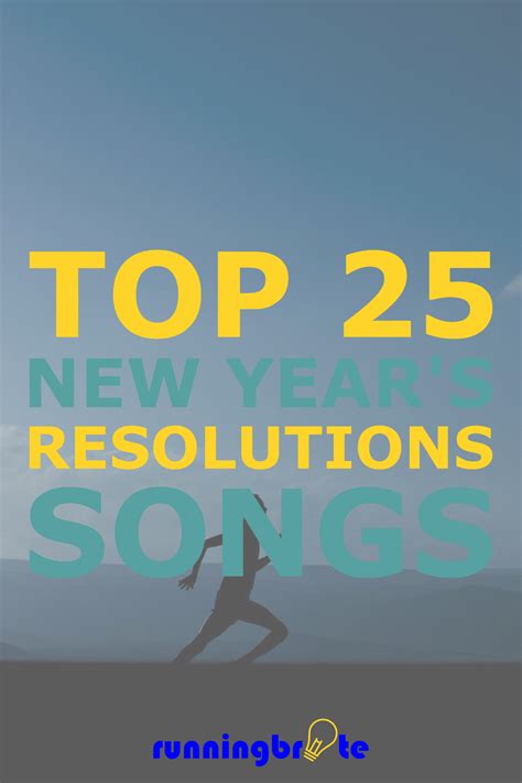 Top 25 New Year's Resolution Songs to Help Your Running | New years ...