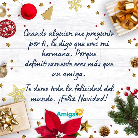 Mensajes de Navidad para una amiga 2021 - Amigas.Top