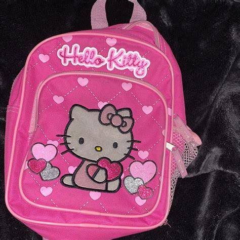 Hello kitty mini mini backpack Small stain and name... - Depop