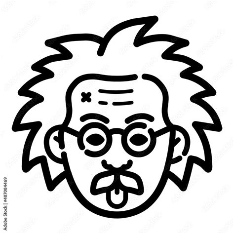 Scientist Flat Icon Isolated On White Background Stock Vector | Adobe Stock