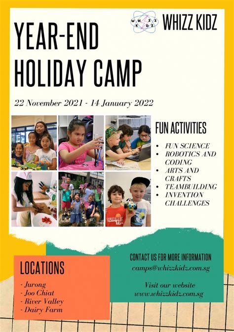 Whizz Kidz Year-End Holiday Camps | Tickikids Singapore