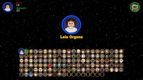 Lego Star Wars: The Skywalker Saga character screen (Galactic Civil War) [Concept] : legostarwars