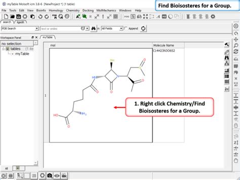 ICM User's Guide: Find Bioisostere