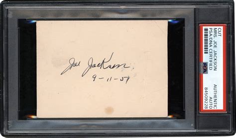 1951 Mrs. Shoeless Joe Jackson Signature (PSA)