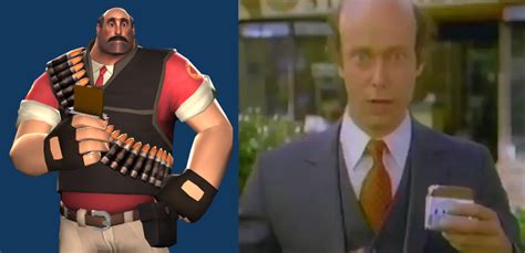 Heavy, put into comparison with his voice actor from 1993. : tf2