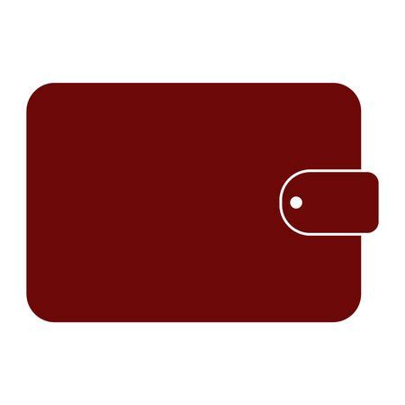 Vector Illustration with Maroon Wallet Icon | Freestock icons