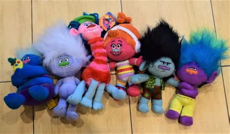 DREAMWORKS TROLLS SOFT TOY CHARACTERS DJ SUKI COOPER GUY DIAMOND BRANCH ...