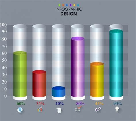 Modern infographics bar chart vectors free download 25,841 editable .ai ...