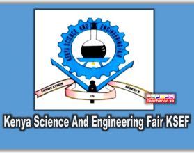 2019 Kenya Science & Engineering Fair (KSEF) Categories - Teacher.co.ke