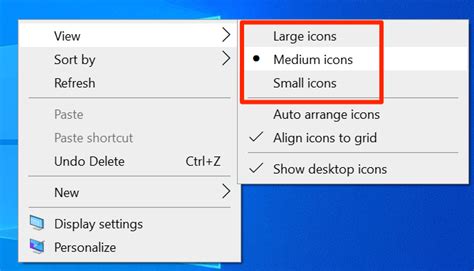 How to Change Desktop Icon Size in Windows