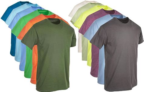 Men's Cotton Short Sleeve T-Shirt Size 6X-Large, Assorted Colors - at ...