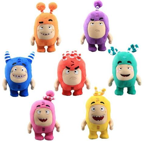 7PCS/Set Oddbods Plush Soft Cuddly Toy Newt Bubbles Pogo Zee Jeff Fuse Slick | eBay | Plush toy ...