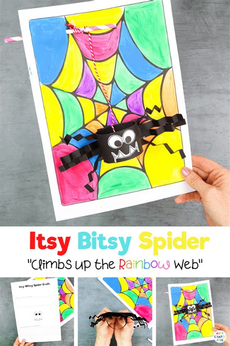 Paper Itsy Bitsy Spider Craft - Arty Crafty Kids