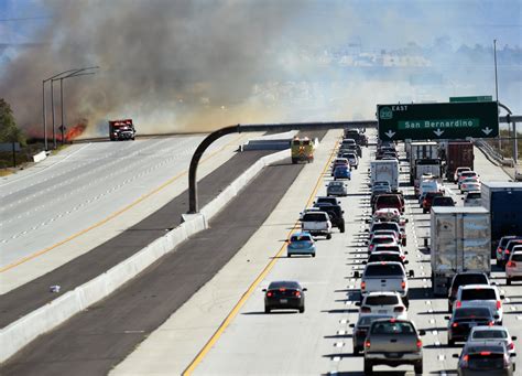 210 Freeway lanes closed by fire reopen near 15 Freeway in Rancho ...