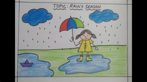 Rainy Season Drawing,Class 2 - YouTube