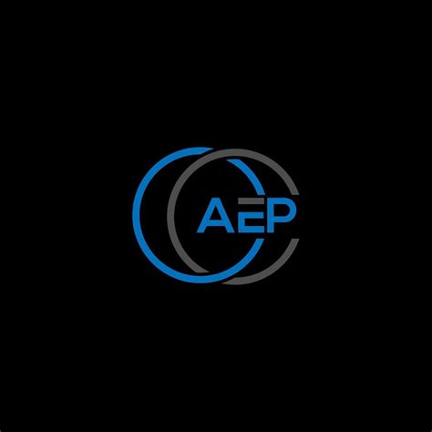 AEP letter logo design on BLACK background. AEP creative initials letter logo concept. AEP ...