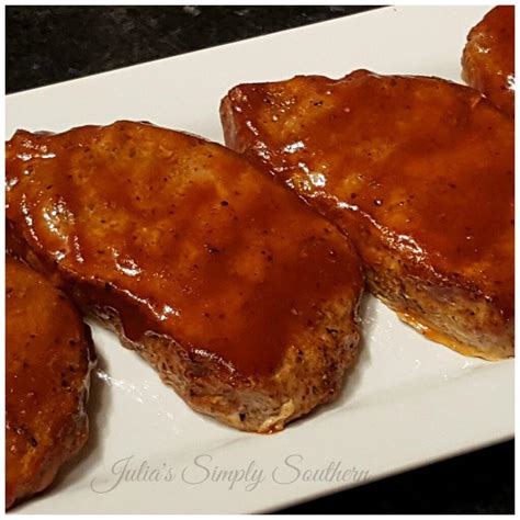 Oven Baked BBQ Pork Chops - Julias Simply Southern