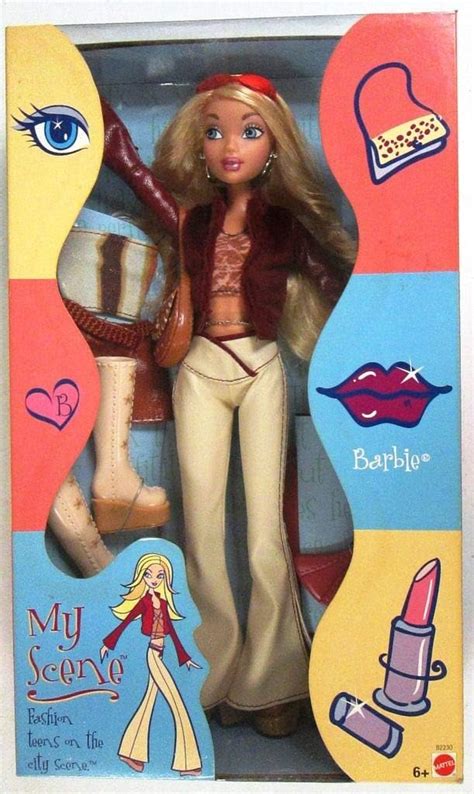 Barbie My Scene Doll With Extra Fashion By Mattel in 2002 - The box is in poor condition ...