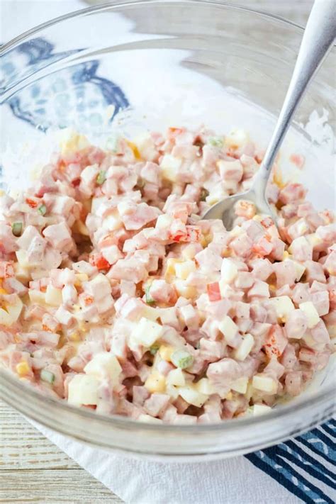 Diced Ham Salad Recipes : Ham Salad Bread Booze Bacon