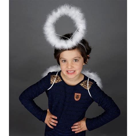 White Angel Wing Halo Costume - Kids Halloween Baby Toddler Feather Wi – featherplace.com by ...