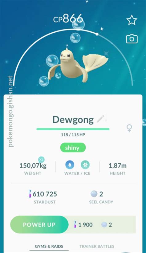 Shiny Dewgong - Pokemon Go