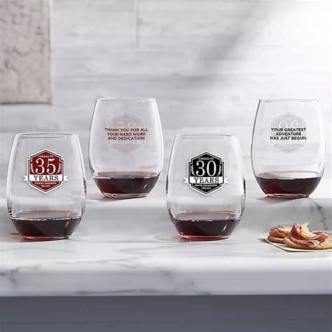 Retirement Personalized 21oz. Stemless Wine Glass | Bed Bath and Beyond Canada