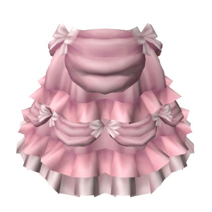 Ruffled Bustle Skirt in Pink | Roblox Item - Rolimon's