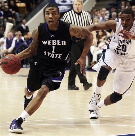 Damian Lillard attacking the rim at Weber State University // Sentinel ...