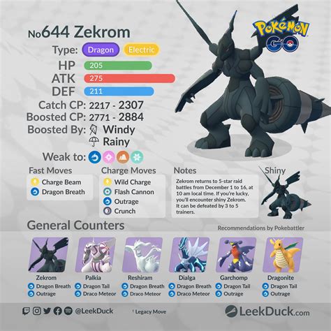 Reshiram and Zekrom Return to 5-star Raid Battles - Leek Duck | Pokémon ...