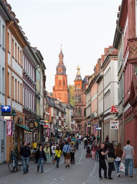 Old Town of Heidelberg Germany Editorial Stock Image - Image of ...